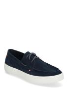 Modern Light Hybrid Suede Boat S Sejlersko Sko Blue Tommy Hilfiger