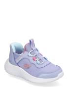Girls Bounder Simple Cute Low-top Sneakers Purple Skechers