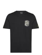 Embroidered Badge Graphic T-Shirt Tops T-Kortærmet Skjorte Black Lyle ...