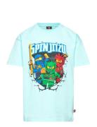 Lwtaffy 304 - T-Shirt S/S Tops T-Kortærmet Skjorte Blue LEGO Kidswear