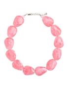 Pcshia Necklace Halskæde Smykker Pink Pieces