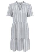 Onltiri-Caro S/S V-Neck Lin Dress Cc Pnt Kort Kjole Blue ONLY