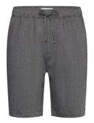 Cfphelix 0066 Linen Mix Shorts Bottoms Shorts Casual Grey Casual Frida...