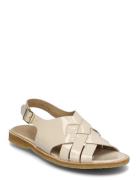 Sandals - Flat - Open Toe - Op Flade Sandaler Beige ANGULUS