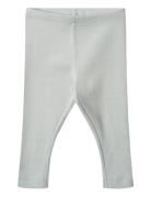 Rib Leggings Bottoms Leggings Blue Wheat