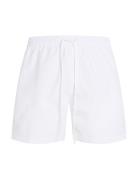 Medium Drawstring Badeshorts White Calvin Klein