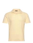 Connor Structured Poloshirt Designers Polos Short-sleeved Cream Oscar ...