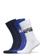 Th Men Sock 4P Monogram Stripe Ecom Underwear Socks Regular Socks Mult...
