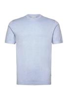 Eco Vero S/S O-Neck Tee Tops T-Kortærmet Skjorte Blue Lindbergh