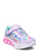 Girls Flutter Heart Lights Low-top Sneakers Pink Skechers