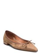 264-Damo Velours Ballerinasko Ballerinaer Beige Jonak Paris