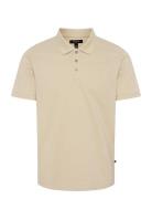 Mapoleo Melange Tops Polos Short-sleeved Beige Matinique