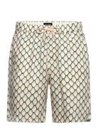 Fave - Printed Tencel Relaxed Fit Bermuda Short Bottoms Shorts Casual ...