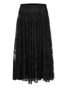 Kavilja Lace Skirt Skirts Knee-length & Midi Skirts Black Kaffe