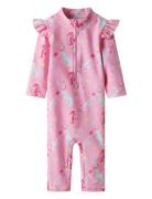 Nmfzila 3/4 Uv Swimsuit Swimwear Uv Clothing Uv Suits Pink Name It