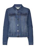 Denim Jacket From Freequent In A Soft Material. The Jacket Has A Simpl...