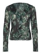 Ruffle Top Tops T-shirts & Tops Long-sleeved Black Scotch & Soda