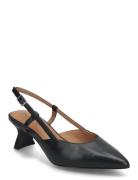 Women Open Toe Shoes Sling Backs Heeled Slingbacks Black NEWD.Tamaris