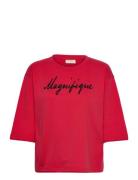 Fqkassy-Pullover Tops T-shirts & Tops Long-sleeved Red FREE/QUENT