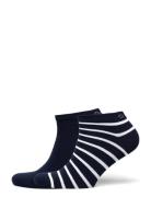 Stripe And Solid Ankle Socks 2-P Lingerie Socks Footies-ankle Socks Na...