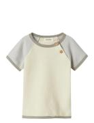 Nbmnunan Ss Loose Top Lil Tops T-Kortærmet Skjorte Grey Lil'Atelier