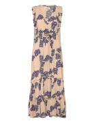 Samoll Midi Dress Sl Dresses Summer Dresses Beige Lollys Laundry
