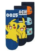 Nmmmik Pokemon 3P Sock Sky Socks & Tights Socks Navy Name It