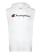 Hooded Tee Tops T-shirts Sleeveless White Champion