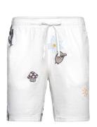 Fig Loose With Embroidery Shorts - Bottoms Shorts Casual White Knowled...