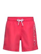 Logo Lightweight Swim Shorts Badeshorts Red GANT
