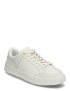 Th Court Mix Lth Nubuck Low-top Sneakers White Tommy Hilfiger