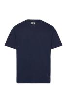 Dane Organic T-Shirt Tops T-Kortærmet Skjorte Navy Fat Moose