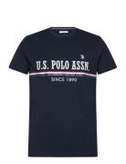 Anniv 1 Reg Uspa Uni Tee Tops T-Kortærmet Skjorte Navy U.S. Polo Assn.