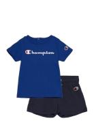 Set Sport Sets With Short-sleeved T-shirt Blue Champion