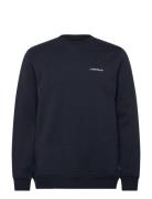 Logo Sweat Tops Sweatshirts & Hoodies Sweatshirts Navy Lindbergh