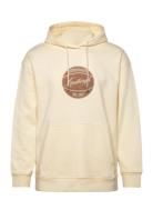 Logo Sweat Hoodie Tops Sweatshirts & Hoodies Hoodies Cream Lindbergh