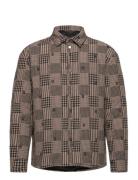 Quilted Shield Ls Shirt Quiltet Jakke Brown Daily Paper