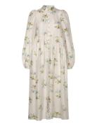 Viscose Relaxed Dress Knælang Kjole White By Ti Mo