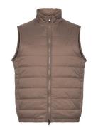 Padded Liner Vest Designers Vests Brown Oscar Jacobson