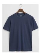 Sunfaded Ss T-Shirt Tops T-Kortærmet Skjorte Navy GANT