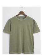 Sunfaded Ss T-Shirt Tops T-Kortærmet Skjorte Khaki Green GANT