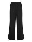 Fqlava-Pant Bottoms Trousers Linen Trousers Black FREE/QUENT