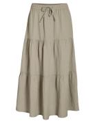 Vilania Rw Ankle Skirt Skirts Knee-length & Midi Skirts Green Vila