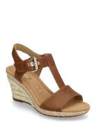 Wedge Sandal Sko Med Kilehæl Brown Gabor