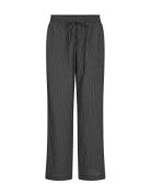 Sc-Poy Bottoms Trousers Wide Leg Black Soyaconcept