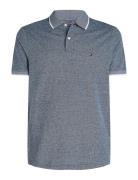 Linen Pique Reg Polo Tops Polos Short-sleeved Navy Tommy Hilfiger