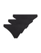 3 Pack Dipped Thong  Trusser, Tanga Briefs Black Tommy Hilfiger