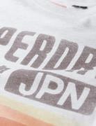 Japan Stripe Relaxed Tee Tops T-Kortærmet Skjorte White Superdry