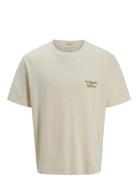 Joracapulco Type Tee Ss Crew Neck Tops T-Kortærmet Skjorte Beige Jack ...