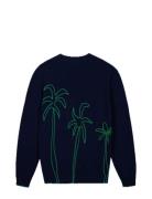 Grand Cerf Knitwear Tops Knitwear Pullovers Navy Maison Labiche Paris